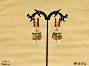 Polki Jhumki Earrings