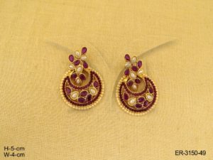 Round Polki Earrings