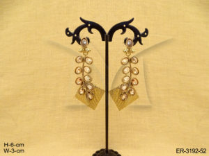 Long Polki Earrings