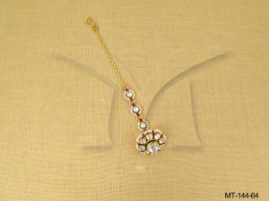 Polki jewellery Maang Tikka