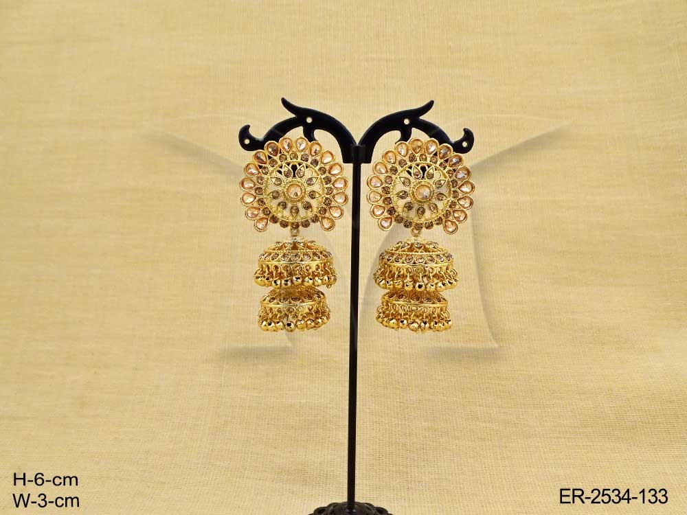 Round Jhumki Style Earrings