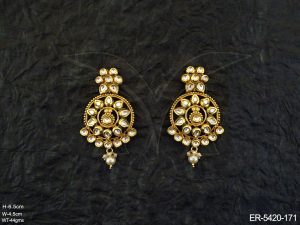 Polki Earrings Set