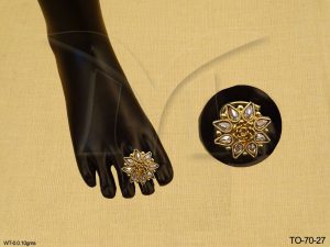 Polki Toe Ring Jewellery