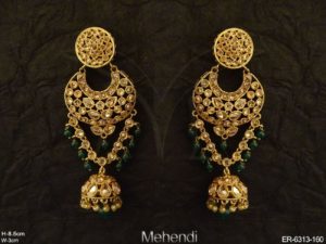 Jhumki Long Full Stone Earrings