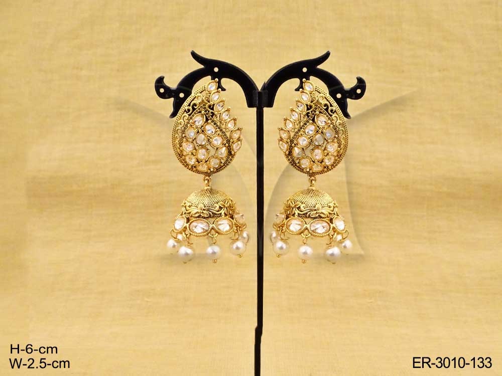 Jhumki Polki Jewellery Earrings