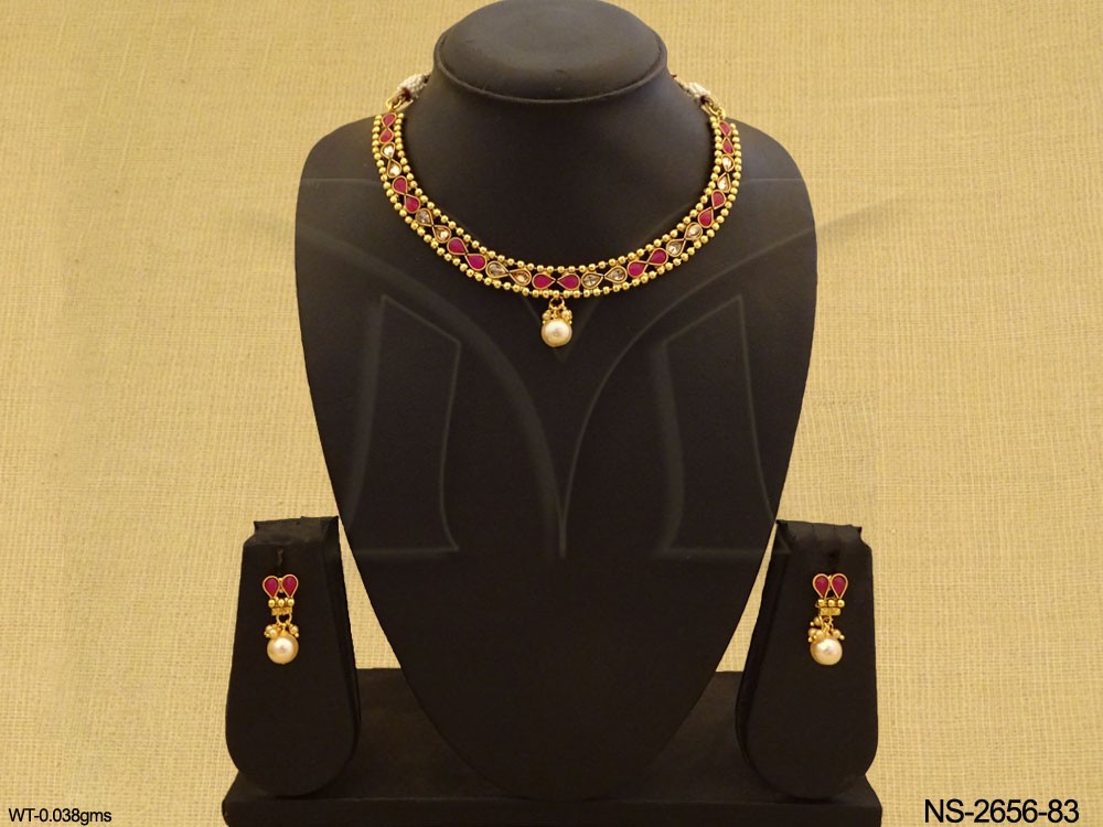 Traditional Necklace Polki Jewellery